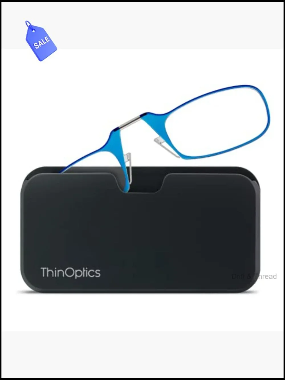 Thin Lightweight Reading Glasses + Case Portable Readers
